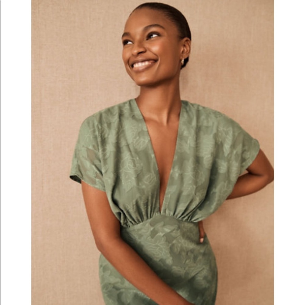 Hutch Lindy dress in Moss from BHLDN / Anthropologie